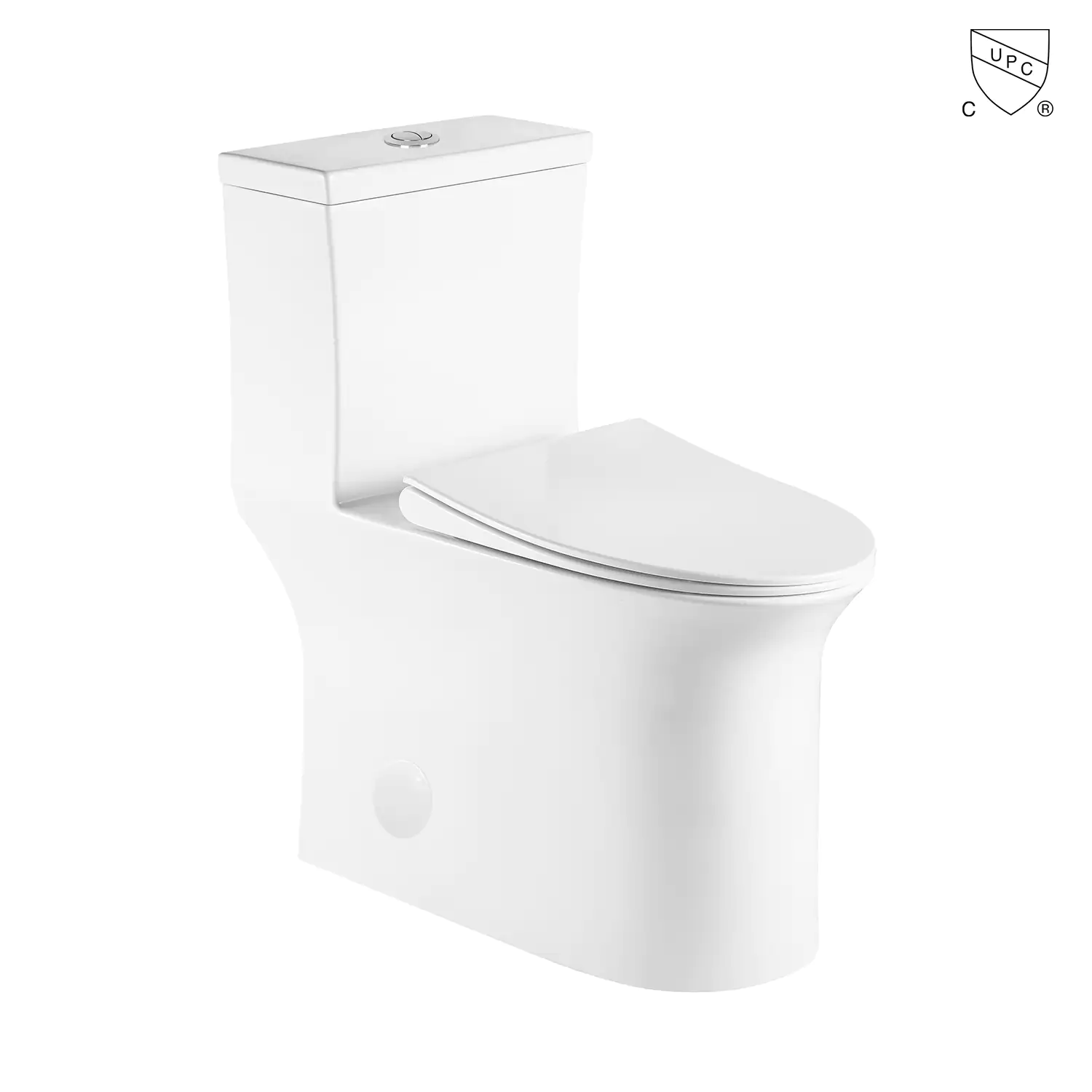 cupc elongated toilet, upc chair-height toilet, bathroom elongated cUPC skirted one piece toilet MA-3122